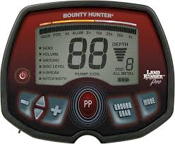Bounty Hunter Land Ranger Pro Metal Detector with 11" DD Searchcoil, Ground Balancing, Target Identification, and Enhanced V-Break