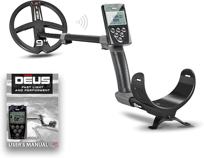 XP DEUS RC Wireless Metal Detector - Ideal Treasure & Relic Hunting Waterproof Metal Detector With 9" 35 Frequency Searchcoil and WS4 Headphones