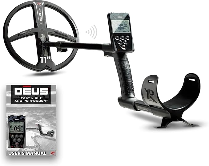 XP DEUS RC Metal Detector With 11" x35 Simultaneous Multi-Frequency Search Coil and MI-6 Pinpointer