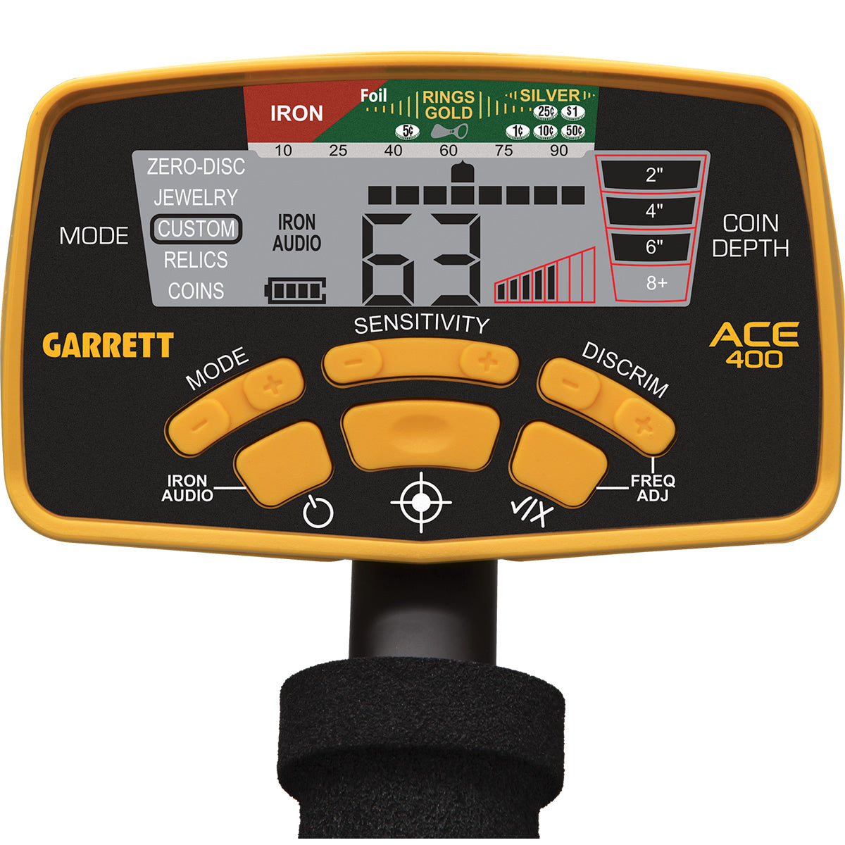 Garrett ACE 400 Metal Detector with Travel/Carry Bag, Headphones and Accessories