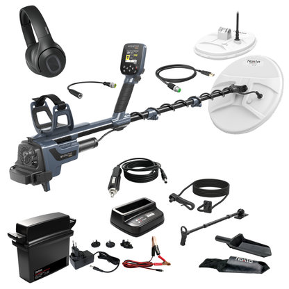 NOKTA MAGNETAR 9000 ADVANCED PULSE INDUCTION FLAGSHIP ALL GOLD METAL DETECTOR WITH 2 DRC COILS & ACCESSORIES