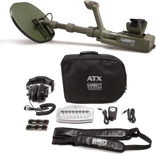 Garrett ATX Pulse Induction Metal Detector With 11x13" Closed DD Search Coil