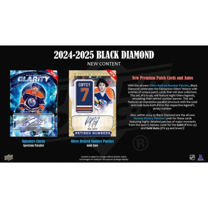 2024-25 Upper Deck Black Diamond Hockey Hobby 5 Box Case