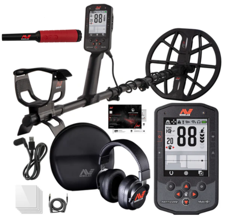Minelab Manticore Multi-Frequency High Power Waterproof Metal Detector with Pro-Find 40