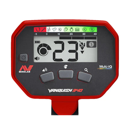 MINELAB VANQUISH 340 METAL DETECTOR + FREE CONTROL BOX COVER