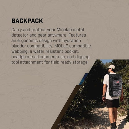 Minelab X-Terra Elite 2 Coil EXPEDITION PACK Multi-Frequency Waterproof Metal Detector with Wireless Headphones, Bagpack and Pro-Find 40 Pinpointer