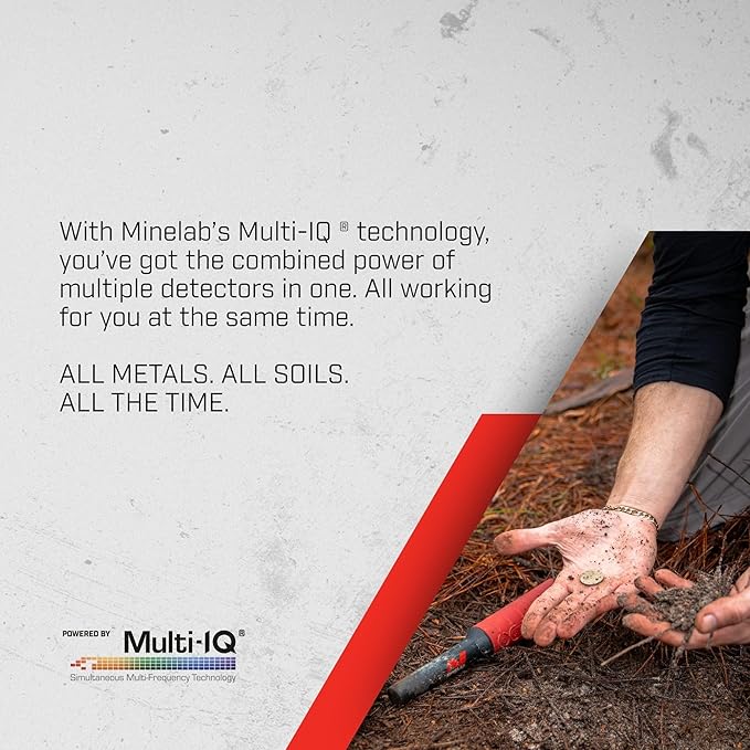 Minelab Equinox 900 Waterproof Multi-Frequency Metal Detector with 11", 6" DD Coils, Pro Find 40 Pinpointer, Bagpack and EQX 15 Coil