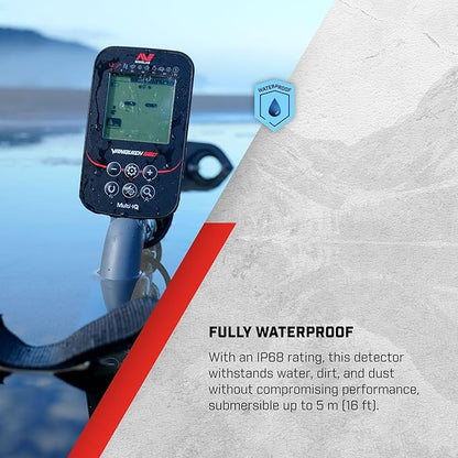 Minelab Vanquish 560 Pro Pack Metal Detector with Bagpack – All New Multi-IQ™ Simultaneous Frequency