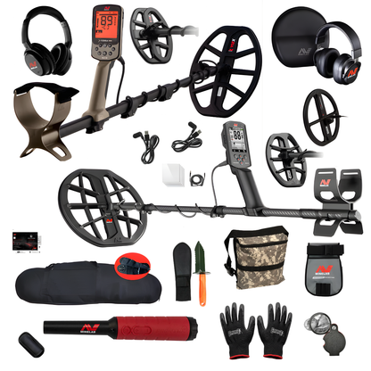 Father's Day Bundle - 3 Coil PKG Minelab Manticore with M8, M15 Searchcoils + X-Terra Elite Expedition +  Pack Pro Find 40 Pinpointer +Carry Bag and Treasure Kit
