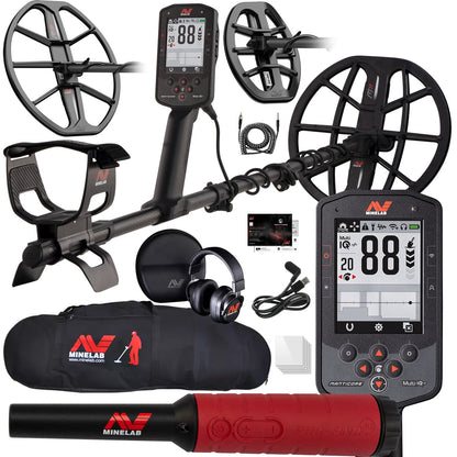 OPEN BOX - 3 Coil PKG Minelab Manticore Metal Detector with M8 & M15 Searchcoil, Pro-Find 40 and Padded Bag - All Warranties Included