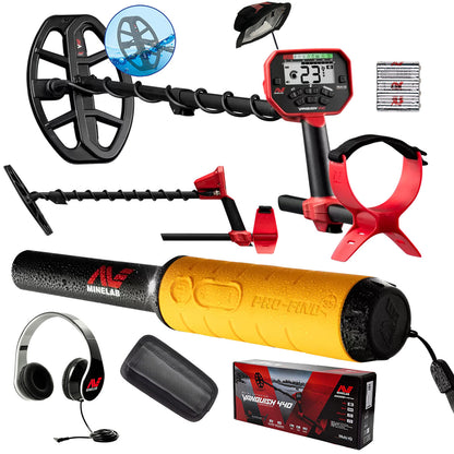 DEMO - Minelab Vanquish 440 with Pro-Find 35 Pinpointer, Headphones, 10" Coil with Cover