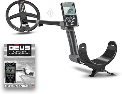 XP DEUS RC Metal Detector - Fully Wireless Waterproof Metal Detector With 9" Search Coil