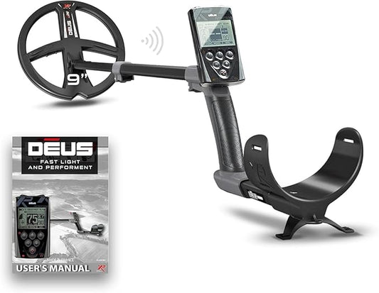 XP DEUS RC Metal Detector - Fully Wireless Waterproof Metal Detector With 9" Search Coil