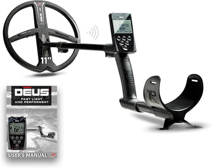 XP DEUS RC Metal Detector With 11" x35 Simultaneous Multi-Frequency Search Coil