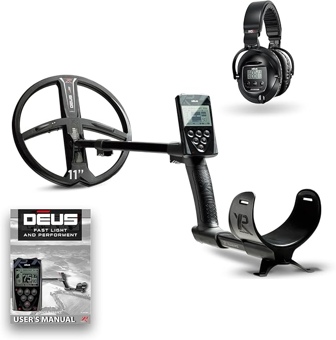 XP Deus RC Wireless Waterproof Metal Detector With 11" Searchcoil and WS5 Headphones