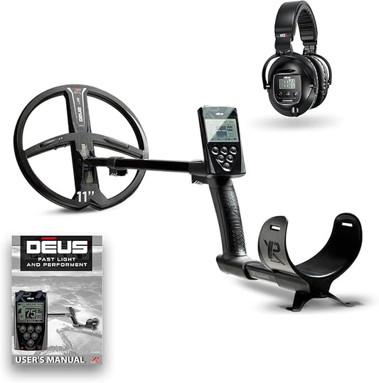 XP Deus RC Wireless Waterproof Metal Detector With 11" Searchcoil and WS5 Headphones