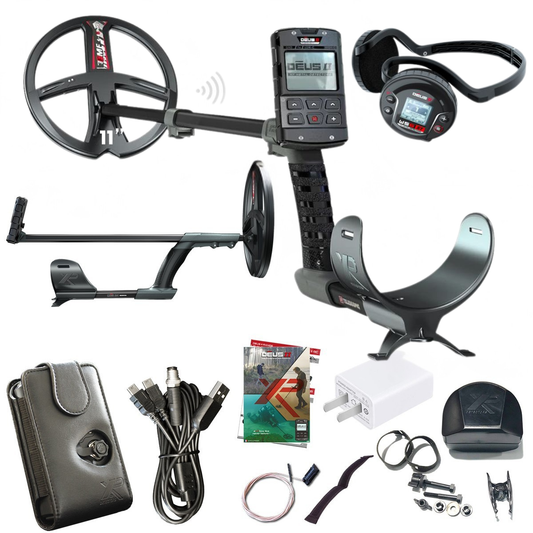 XP Deus II Stereo (Full) with 11" Coil - FMF Metal Detector Remote Control & WS6 ST Headphones (Copy)