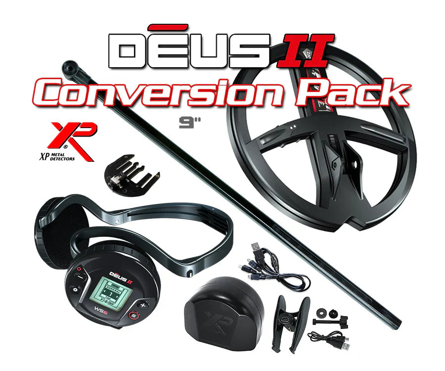 XP DEUS II WS6 Master Metal Detectors Conversion Pack With 9" FMF Coil For Deus & ORX Metal Detectors