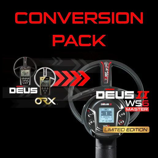 XP DEUS II WS6 Master Metal Detectors Conversion Pack With 11" FMF Coil For Deus & ORX Metal Detectors