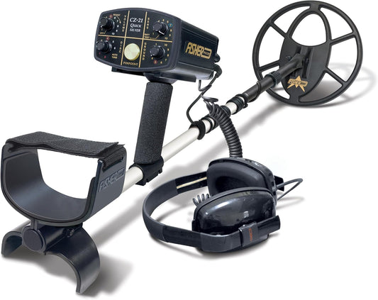 Fisher CZ-21 Quick Silver Dual-Frequency Underwater Metal Detector with 10-inch Coil