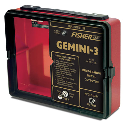 Fisher Gemini 3 Lightweight Cache Finder Metal Detector With Inductive Search & Trace Modes