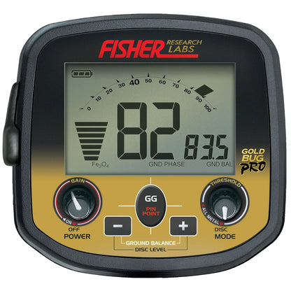 Open Box - Fisher Gold Bug Pro Compact Coil Edition High Sensitivity Metal Detector Bundle With 2 Coils