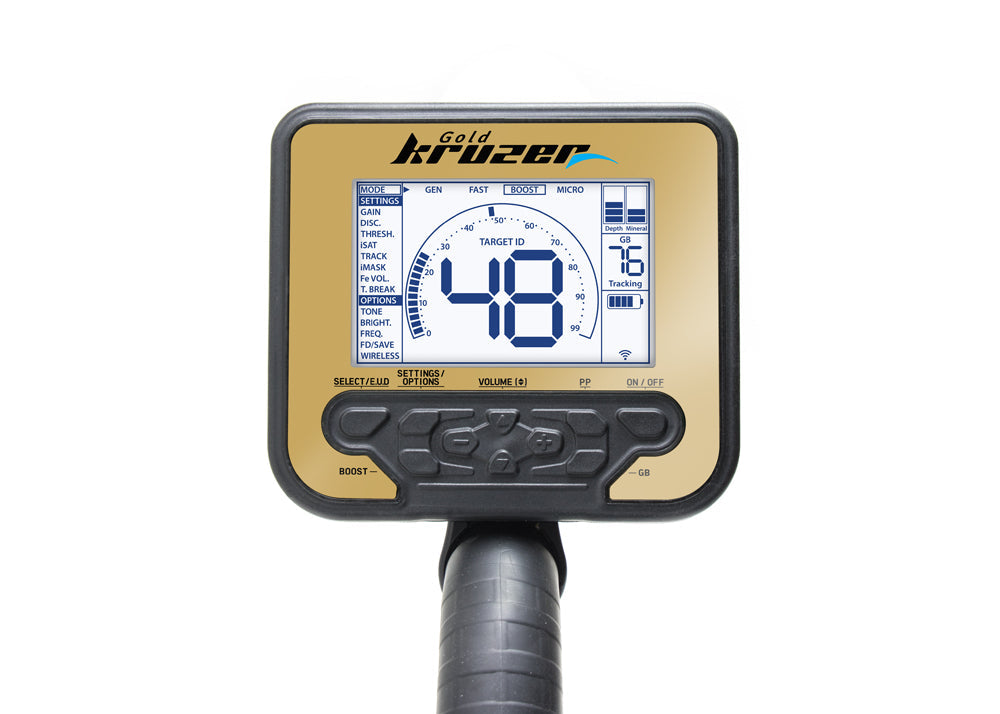 NOKTA GOLD KRUZER HIGH FREQUENCY WATERPROOF METAL DETECTOR WITH 2 COILS & WIRELESS HEADPHONES