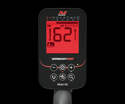 Minelab Vanquish 560 Metal Detector – Multi-IQ™ Simultaneous Frequency, Waterproof Metal Detector With Wired Headphones - Supports  Wireless Audio