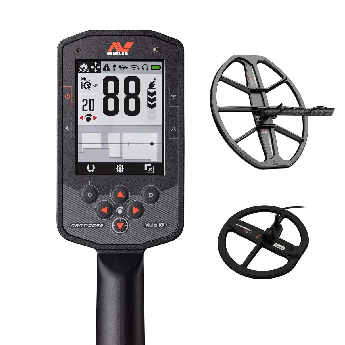 Minelab Manticore Metal Detector + Free M9 & M15 Search Coils
