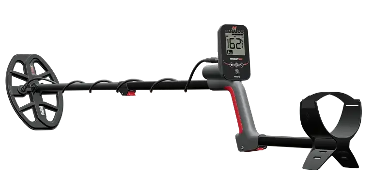 Minelab Vanquish 360 Multi-Frequncy Waterproof Metal Detector Adventure Pack With Diggier, Pouch, & Gloves
