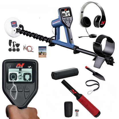 Father's Day Bundle - Minelab Vanquish 560 Pro Pack + Minelab Gold Monster 1000 + Pro-Find 40 Pinpointer + Travel Bag and Treasure Kit