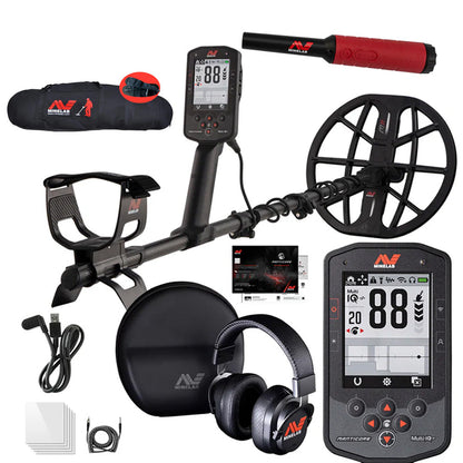 Minelab Manticore Multi-Frequency High Power Waterproof Metal Detector with Pro-Find 40 and Padded Bag