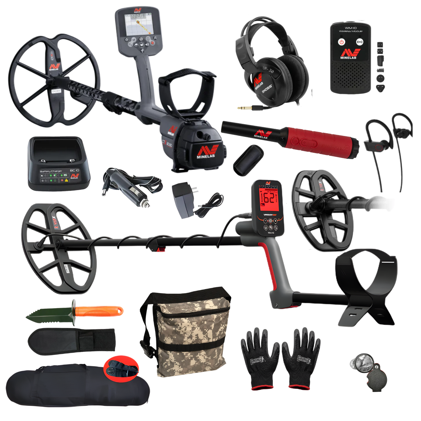 Father's Day Bundle - Minelab Vanquish 560 Pro Pack + Minelab CTX 3030 + Pro-Find 40 Pinpointer + Travel Bag and Treasure Kit