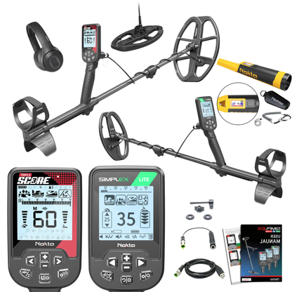 Father's Day Bundle - Nokta Simplex Lite + Nokta Triple Score Pro Pack Metal Detectors + Nokta Pinpointer & Accessories