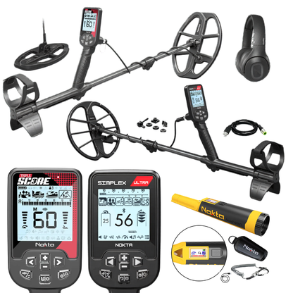 Father's Day Bundle - Nokta Score 3 (Triple Score) Metal Detector + Nokta Simplex Ultra + Nokta Accupoint Pinpointer