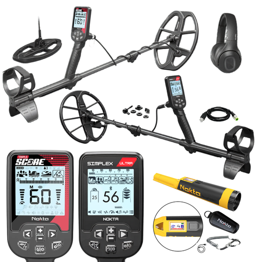 Father's Day Bundle - Nokta Score 3 (Triple Score) Metal Detector + Nokta Simplex Ultra + Nokta Accupoint Pinpointer