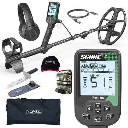 OPEN BOX - Nokta Score Waterproof, Multi-Frequency Metal Detector With FREE Accessories and Wireless Headphones