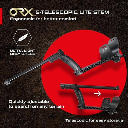 XP ORX Metal Detector With 9" Multi-Frequency Searchcoil FX02 Wired & WSAUDIO Wireless Headphones