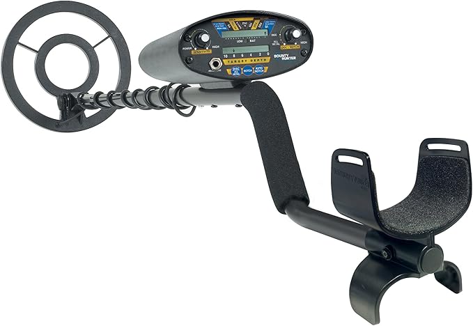 Bounty Hunter Quick Draw II Metal Detector With 3-Tone Audio Feedback, 9-Segment Target ID,  and Digital Coin Depth Indicator