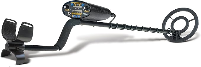Bounty Hunter Quick Draw II Metal Detector With 3-Tone Audio Feedback, 9-Segment Target ID,  and Digital Coin Depth Indicator