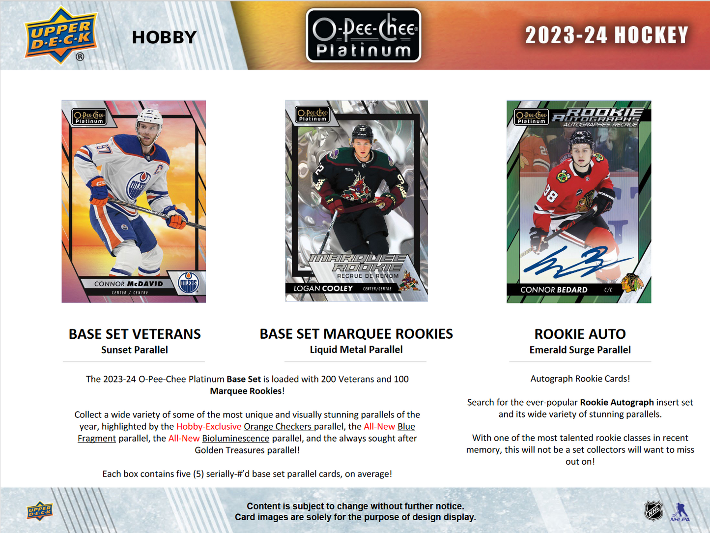 2023-24 O-Pee-Chee Platinum Hockey Hobby Box
