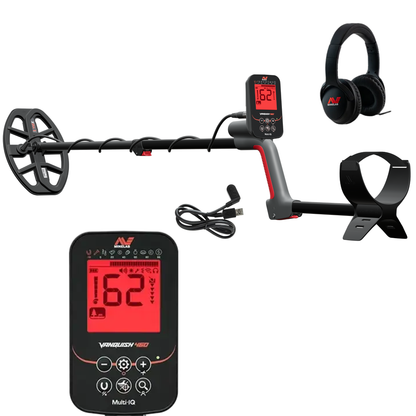 Minelab VANQUISH 460 – All New Waterproof Multi-IQ Metal Detector with Bluetooth LE Audio & LED Display - Vanquish 60 Series