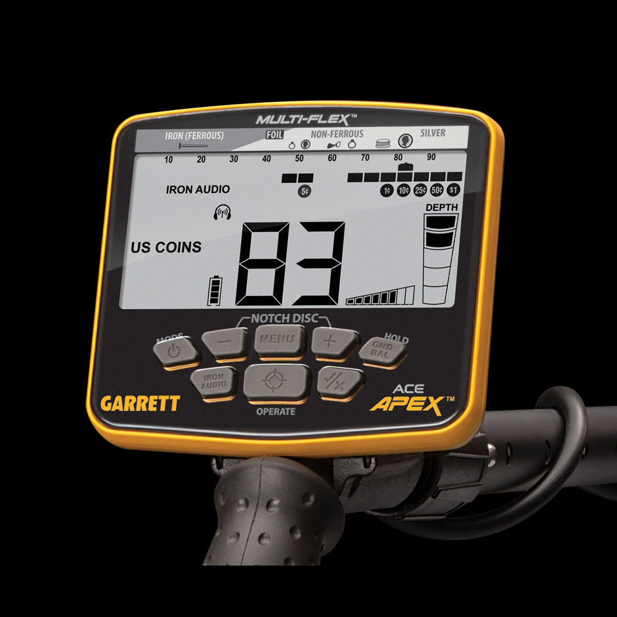 Garrett ACE APEX VIPER Multi-Frequency Metal Detector with Z-Lynk Wireless Headphones and Coil Cover