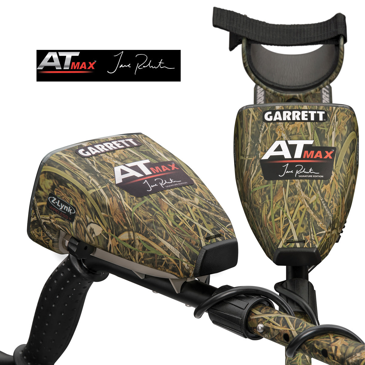 Garrett AT MAX Jase Robertson Edition Waterproof Metal Detector, Wireless Headphones, Waterproof