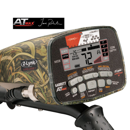 Garrett AT MAX Jase Robertson Edition Waterproof Metal Detector, Wireless Headphones, Waterproof