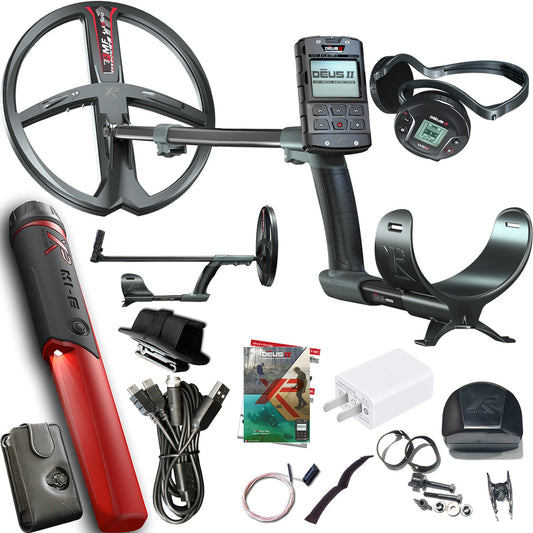 XP Deus II FMF Metal Detector with 13" x 11" Coil and MI-6 Pinpointer