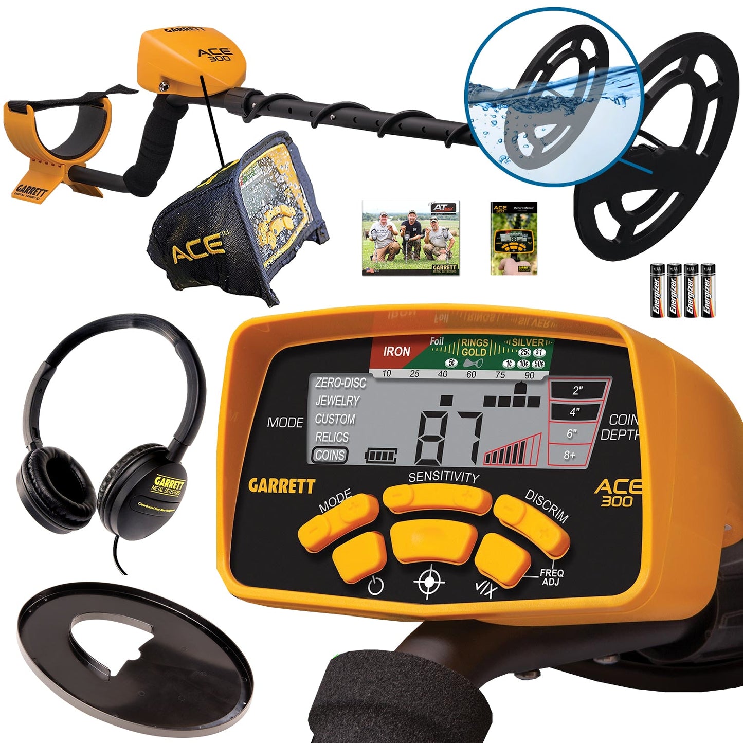 Garrett ACE 300 Metal Detector with Headphones