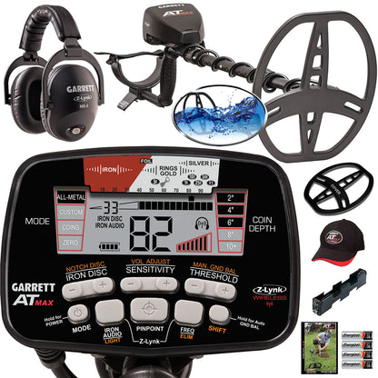 DEMO - Garrett AT MAX Metal Detector, Wireless Headphones, Waterproof