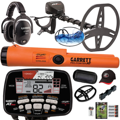Garrett AT MAX Metal Detector with Pro-Pointer AT Z-Lynk Pinpointer