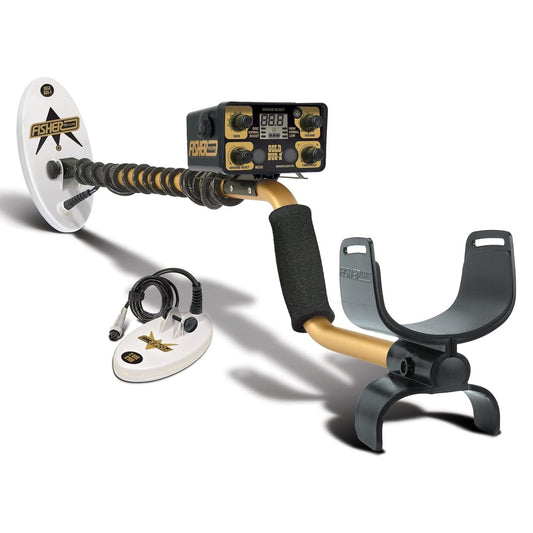 Fisher Gold Bug 2 Metal Detector with 10" and 6.5" Coils for Gold Prospecting